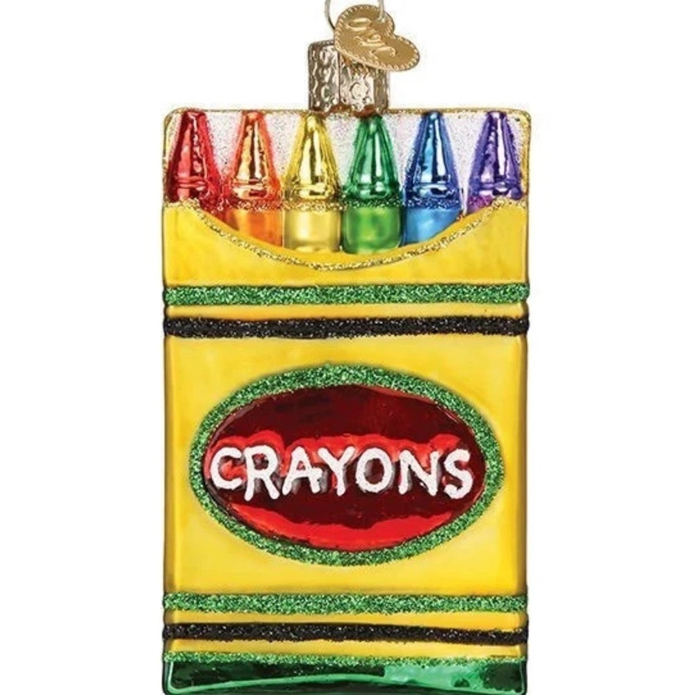 2020 Old World Colorful Crayon Ornament
